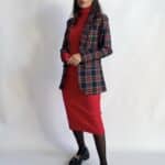 Blazer Tartan Open - Nero