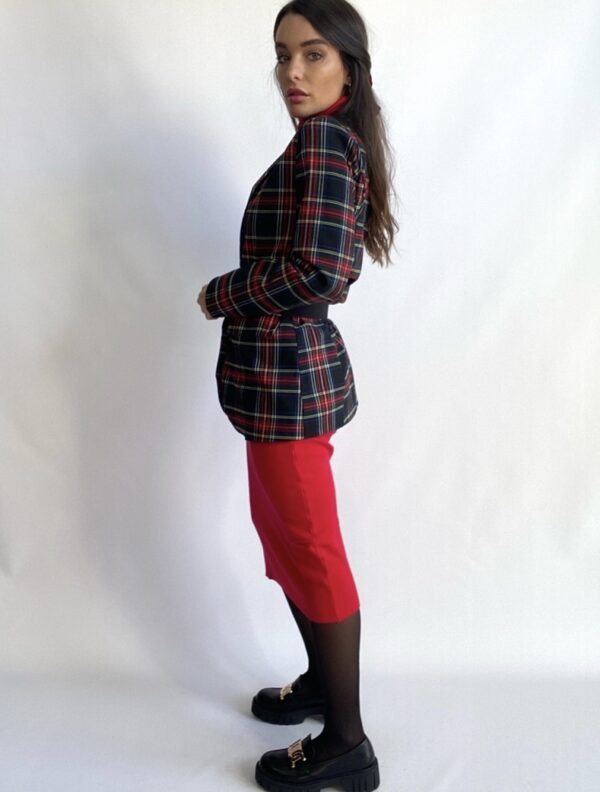 Blazer Tartan Open - Nero - Image 2