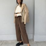 Chiodo Leather Frange - Cammello - Image 3