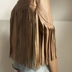 Chiodo Leather Frange - Cammello - Image 4