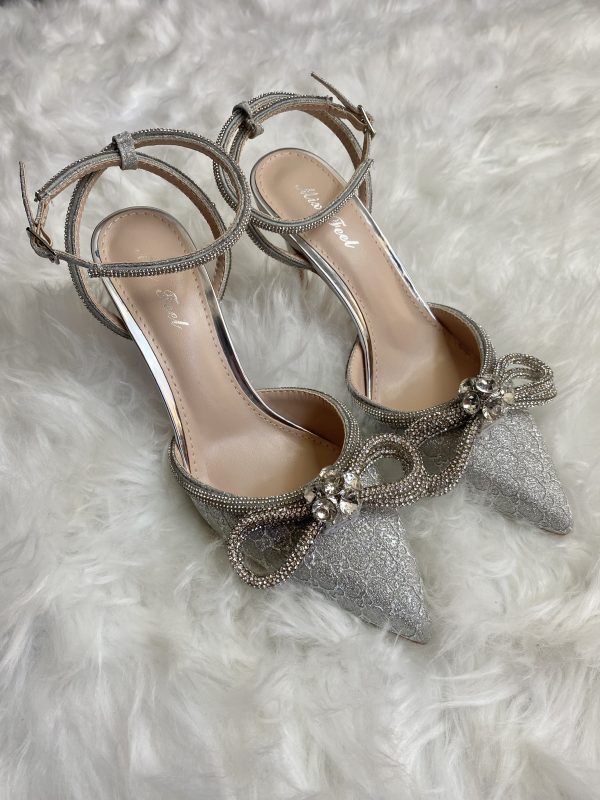 Decollete New Diamond - Glitter Argento - Image 8