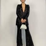 Blazer Completo Paillettes - Nero - Image 2