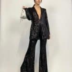 Blazer Completo Paillettes - Nero - Image 5
