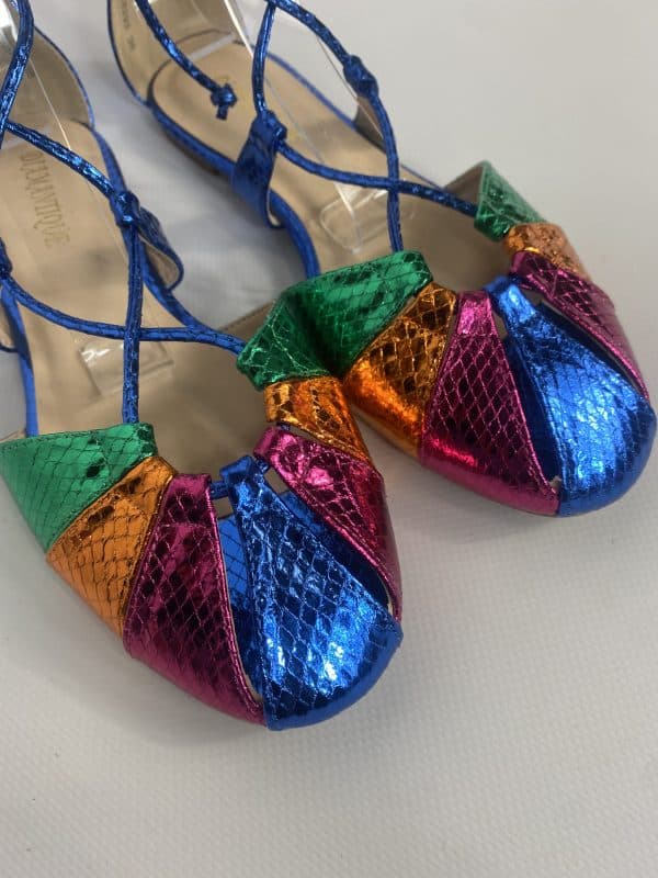 Sandali Flat Miley Alla Schiava  - Multicolor / Blu - Image 3