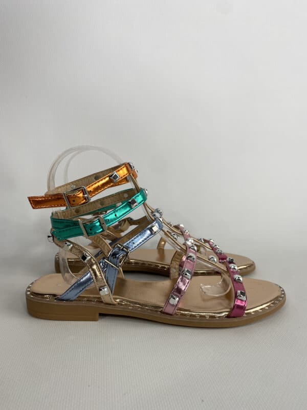 Sandali Studs Flat con Borchie - Multicolor - Image 5