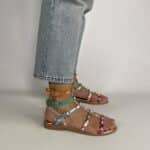 Sandali Studs Flat con Borchie - Multicolor - Image 3