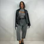 Pantaloni Doppia Pinces - Grigio Scuro - Image 7