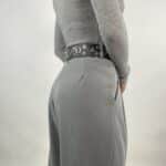 Pantaloni Doppia Pinces - Grigio Scuro - Image 5
