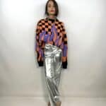 Pullover Con Scacchi e Fiamma - Rosa / Nero - Image 6