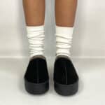 Sabot Platform con Pelo - Nero. - Image 3