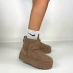 Sabot Platform con Pelo - Nero. - Image 9