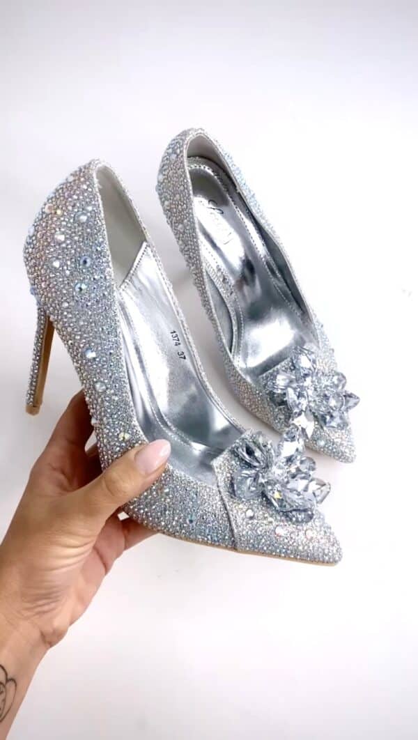 Decollete Cinderella -  Argento Diamond - Image 2