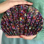 Clutch Conchiglia - Multicolor / Nero