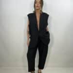 Pantaloni Doppia Pinces Relaxed Fit - Burro - Image 5