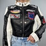 Chiodo Supercrop Motocross - Nero/ Bianco. - Image 6