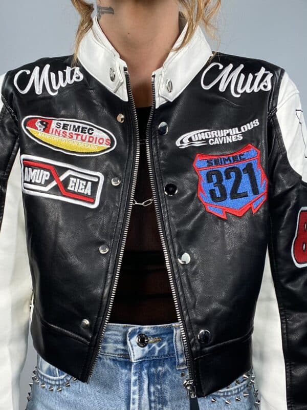 Chiodo Supercrop Motocross - Nero/ Bianco. - Image 5