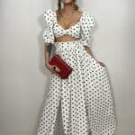Completo Top e Gonna Pois - Bianco