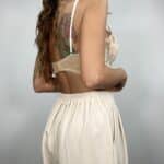 Corsetto Pizzo Cigliato con Bottoncini - Beige - Image 2