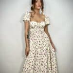 Maxi Dress Sofia - Bianco / Lavanda - Image 2
