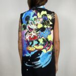 Gilet Oversize Stampa Minnie e Topolino - Fluo