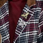 Blazer Over Tweed con Orsetto - Bordeaux - Image 3