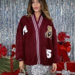 Cardigan Over Orsetto - Bordeaux