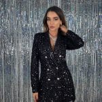 Blazer Dress Paillettes - Nero - Image 2