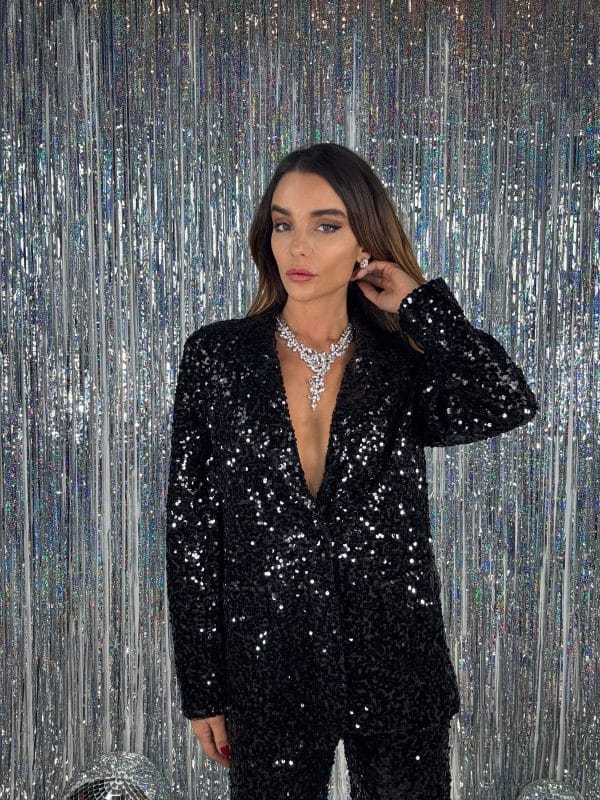 Blazer Paillettes - Nero. - Image 5