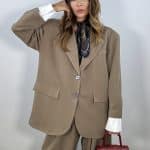 Blazer Super Over con Maxi Polsini  - Fango