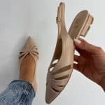 Slingback Silla Baby Flat - Nude
