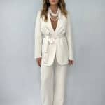 Completo Over Kimono - Bianco Panna