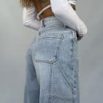 Jeans Baggy Balloon - Denim Chiaro - Image 3