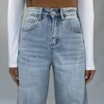 Jeans Baggy Balloon - Denim Chiaro - Image 2