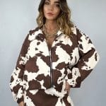 Bomber Muccato - Marrone / Bianco - Image 3