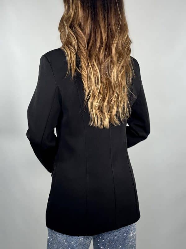 Blazer Con Bralette - Nero - Image 4